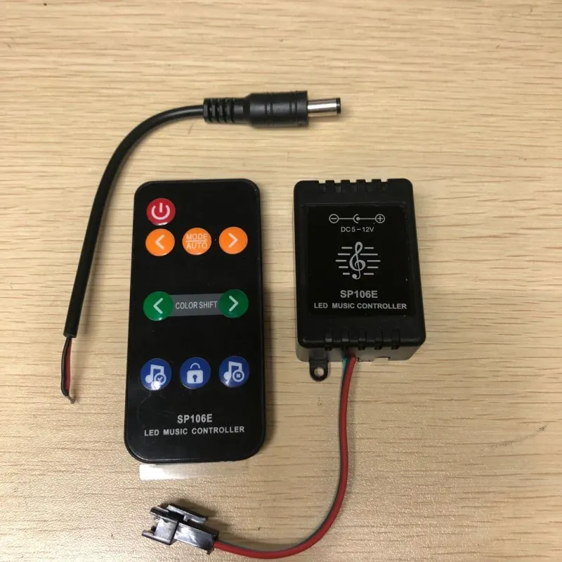 

SP106E RF 9keys LED tape digital music sound controller LED Music Controller DC5V-12V WS2811 /WS2812B /6812 /1903/6803 Magic