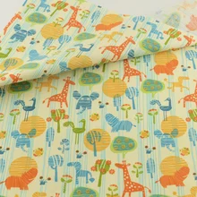 Teramila животных зоо хлопок ткань постельные принадлежности декоративная ткань одеяло из разноцветных лоскутов стеганая швейная ткань Ремесленная