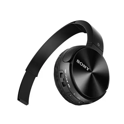 Беспроводная стереогарнитура SONY MDR-ZX330BT Bluetooth, черная с микрофоном NFC