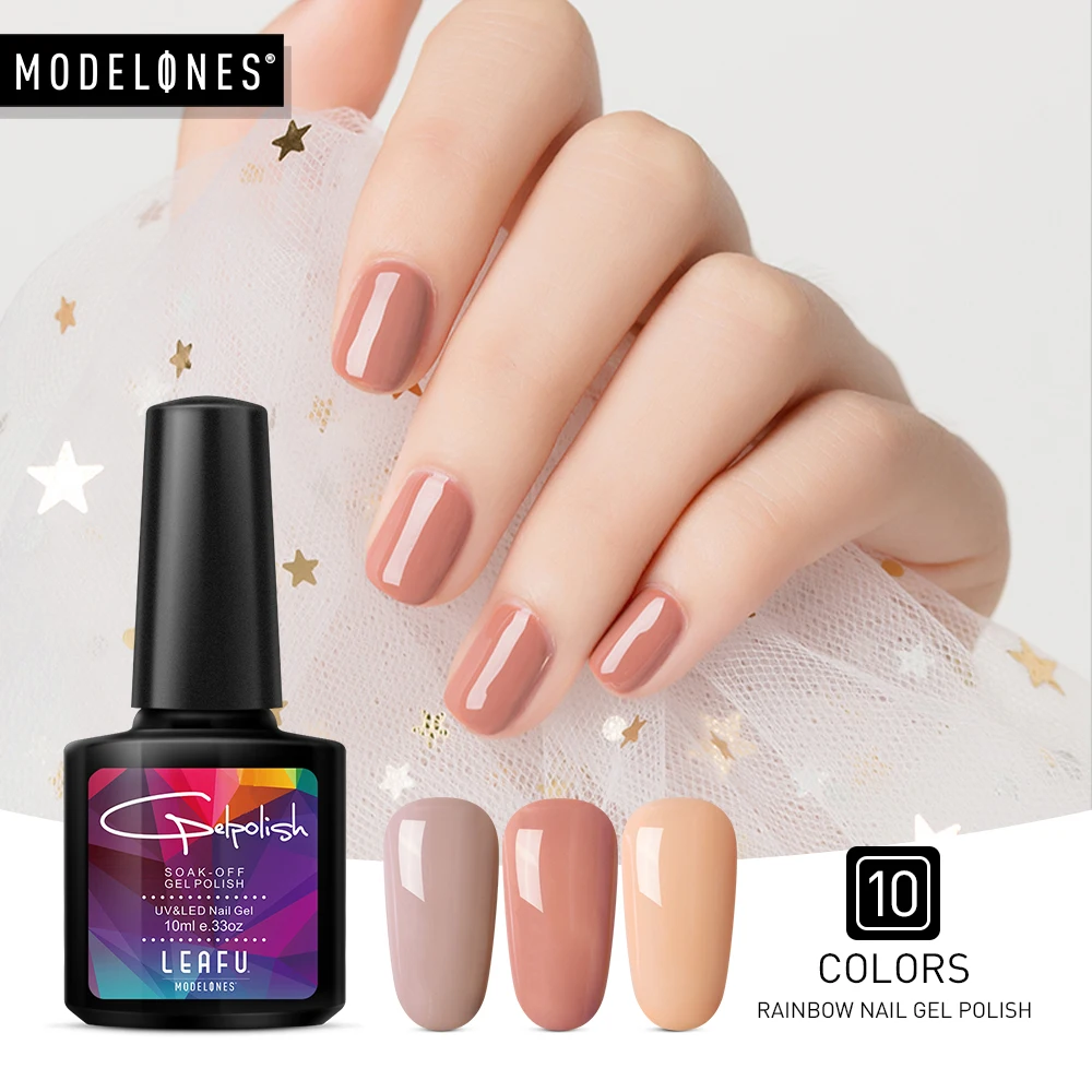 

Modelones 10ML Nail Gel Polish Pure Colors Series Nail Art Varnish Soak Off UV Gel Lacquer Manicure Nail Art Decoration Polish