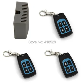

NEW 12v 4ch rf wireless remote control switch,315/433mhz 3 transmitter and 1 receiver Good Quality SKU: 5026