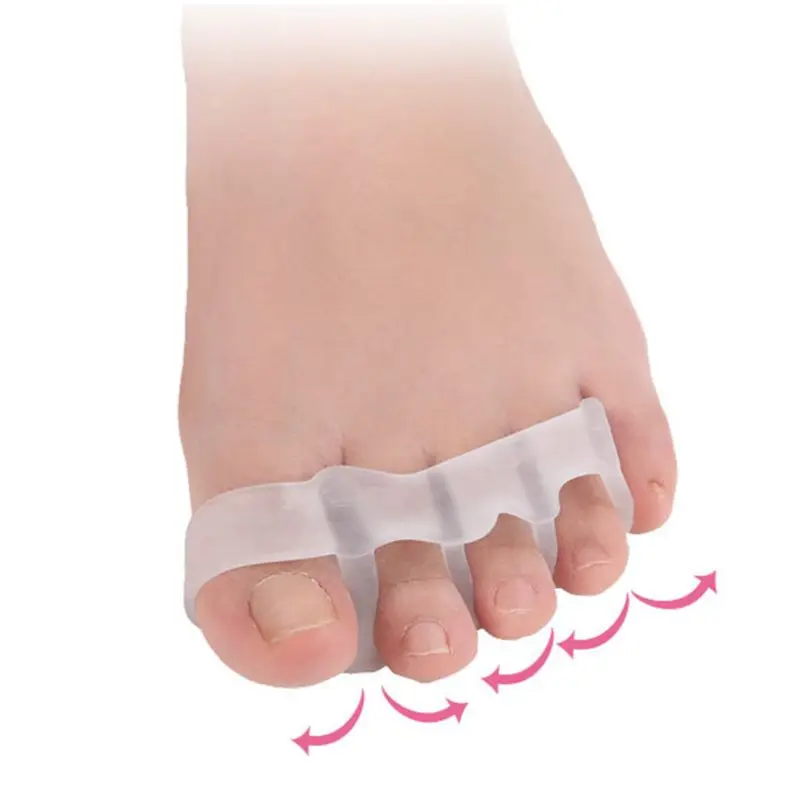 

2pcs Toe Separator Manicure Shock Proof Pain Relief Finger Thumb Universal Soft Elastic Valgus Correct