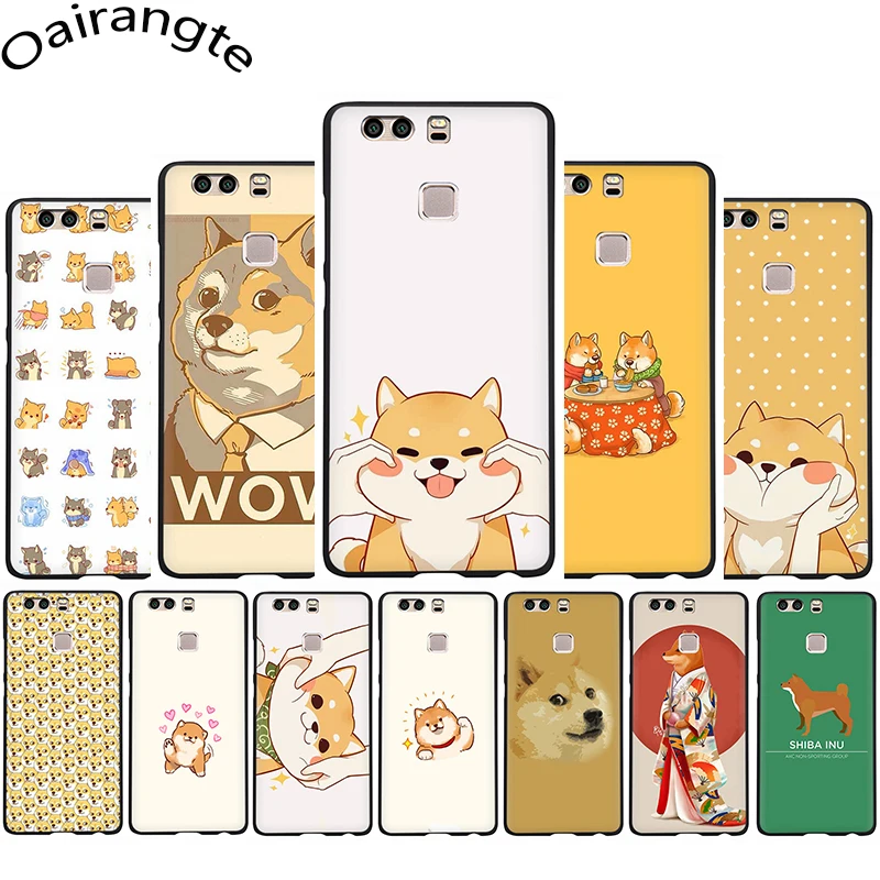 

Kawaii Shiba Inu Soft Phone Cover Case For Huawei P8 9 Lite 2017 P10 Lite P20 30 Lite Pro