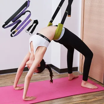 

Yoga Strap Exercise Gym Belt Increase Flexibility for Yoga Pilates Ballet Stretching Waist Leg Resistance Fitness Bands