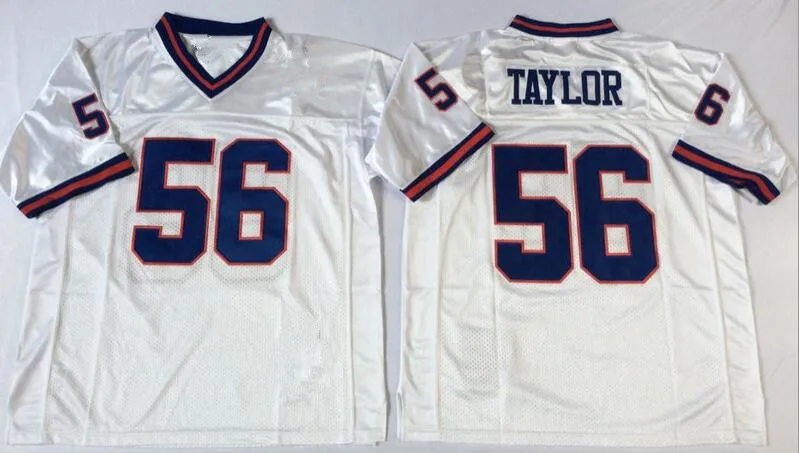 Мужские ретро Звезда #56 Лоуренс Taylor Embroidered Футбол трикотаж |