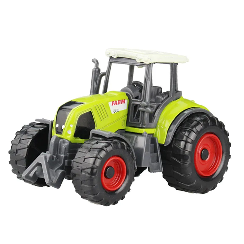 

Alloy Engineering Car Toy Bulldozer Farm Model Vehicle Alloy Tractor Truck Toy Die Cast Harvesters Trailer Green Toys For Child