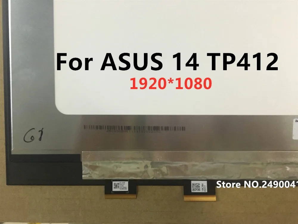 14 ''N140HCA для ASUS VivoBook Flip 14 TP412 TP412U TP412UA дисплей сенсорный экран ЖК-дисплей сборка 115-ar000ur LP156WF6 SPL1