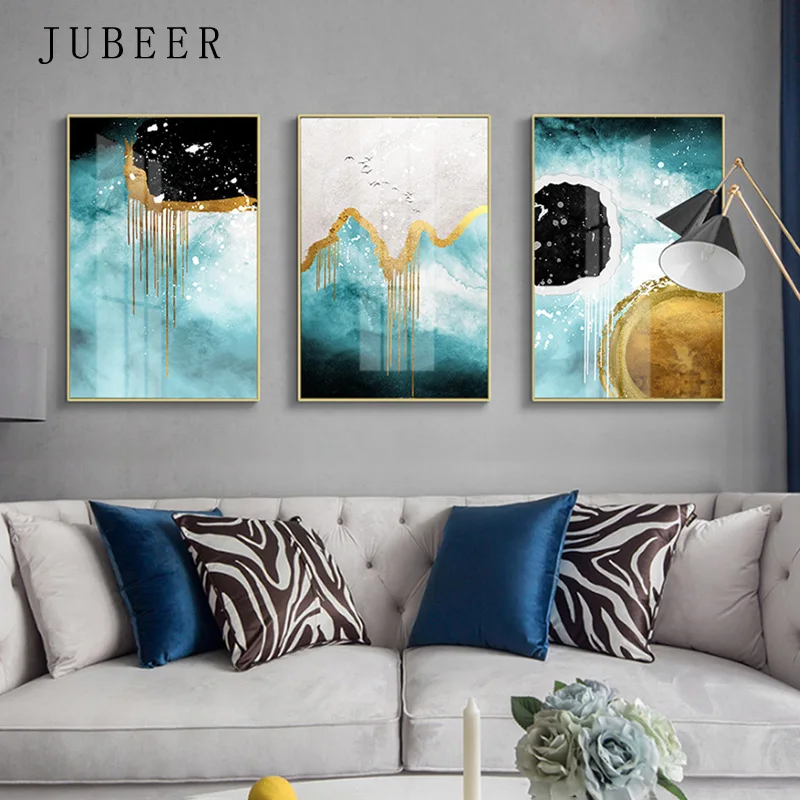 

Scandinavian Style Poster Abstract Art Painting Color Block Posters and Prints Nordic Decoration Home Modern Wall Paintings