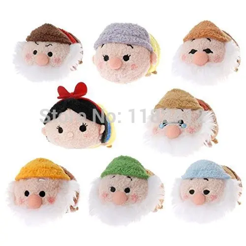 

Mini Snow White and the Seven Dwarfs Plush Collection Kawaii Cute Stack Smartphone Screen Cleaner Kids Toys for Children Gifts