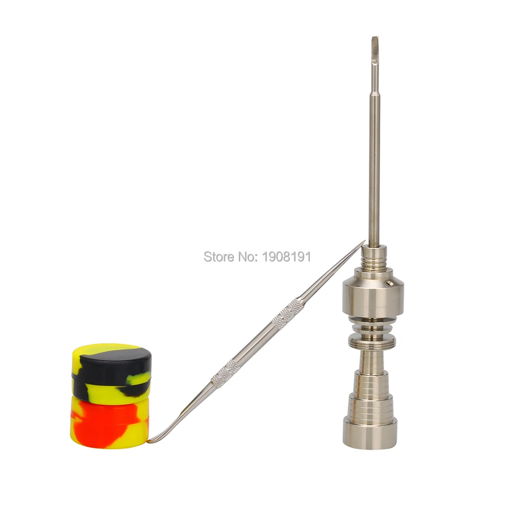10/14/18 мм Мужская и женская Gr2 Титановая Крышка для гвоздей Carb Dabber dab rig силиконовая