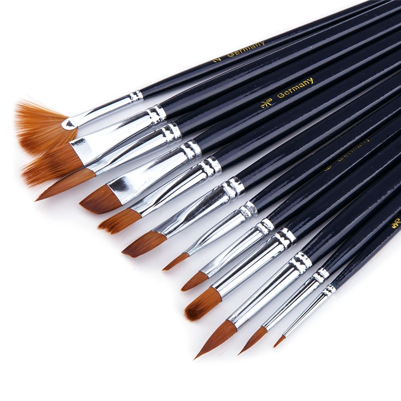 6pcs/set peinture brosses Set coloré pinceaux en nylon pour cheveux aquarelle pinceau pour enfants Art Supplies 6pcs/set peinture brosses Set coloré pinceaux en nylon pour cheveux aquarelle pinceau pour enfants Art Supplies