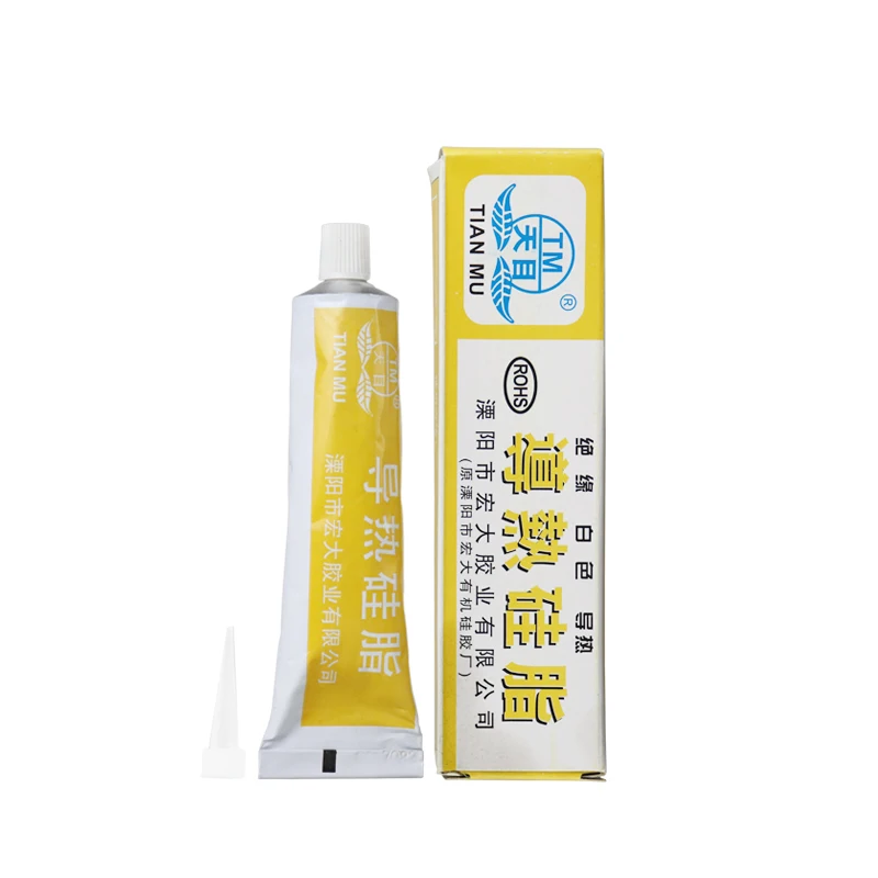 

Thermal conductive silicone grease, insulating adhesive, white heat conductive adhesive 60G.