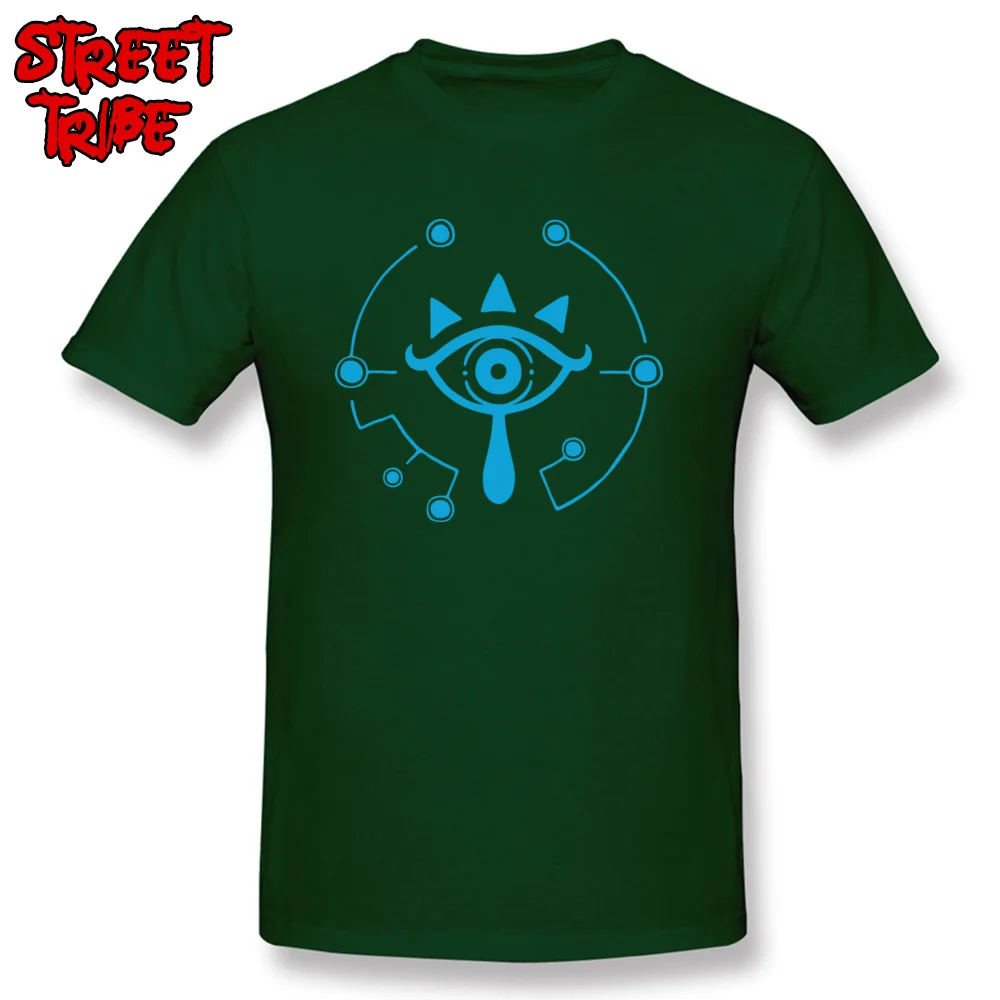 Футболка Zelda T Shirt мужские футболки с принтом Шейха и глаз Топы Legend Of Zelda Tees Gamer Custom Clothes хлопковая Молодежная мужская толстовка большого размера