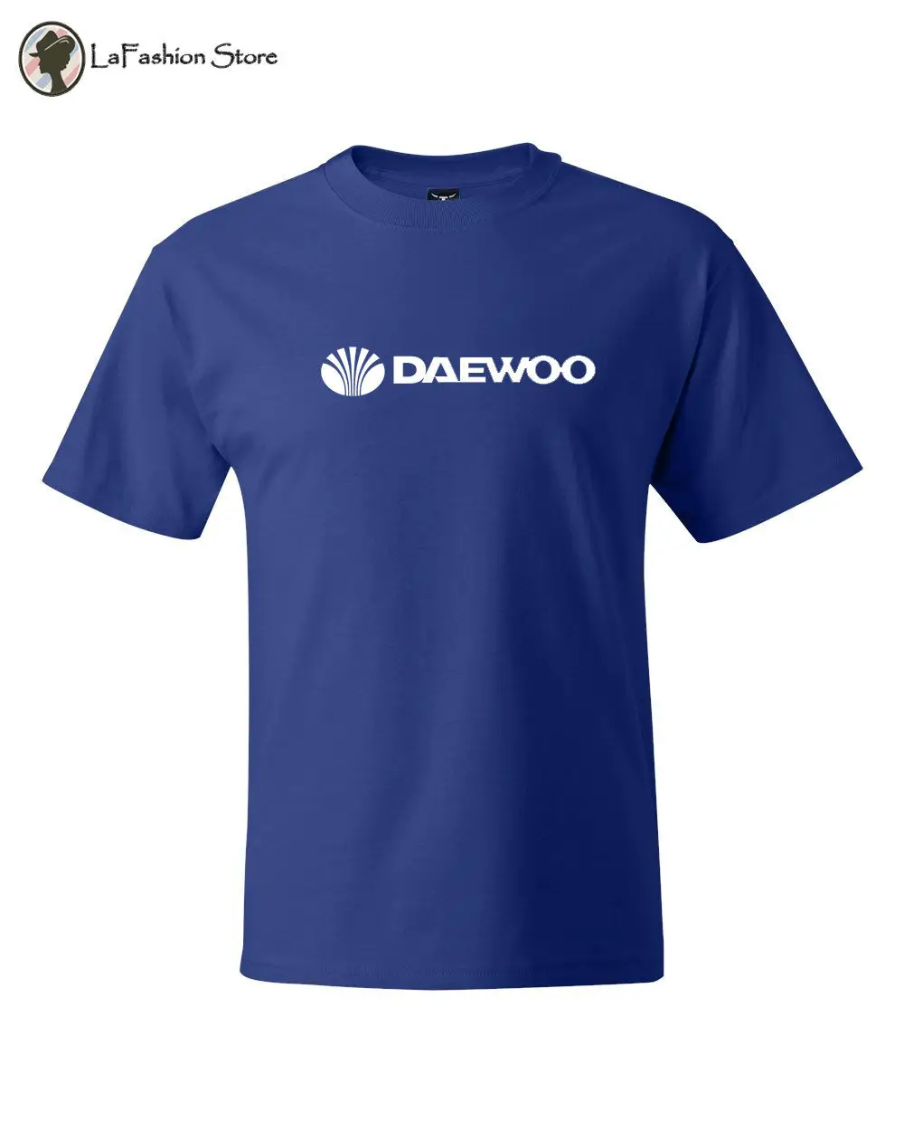 Футболка с логотипом Daewoo Motors футболки автомобилем модные новые круглым вырезом