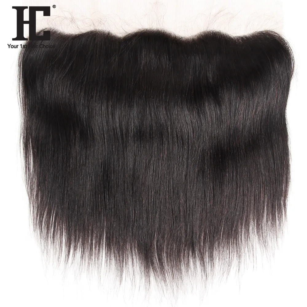 HC для волос перуанский прямой человеческих волос кружева фронтальной с ребенком волос один Комплект 13x4 дюйма уха до ухо Волосы remy застежка