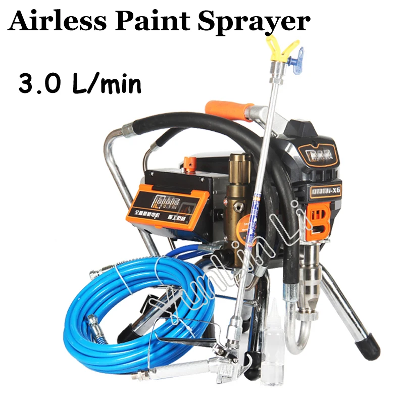 3.0L Airless Paint Sprayer 23MPA 3000W 220V High Pressure Airless Painting Machine X6 Professional Airless Spray Gun