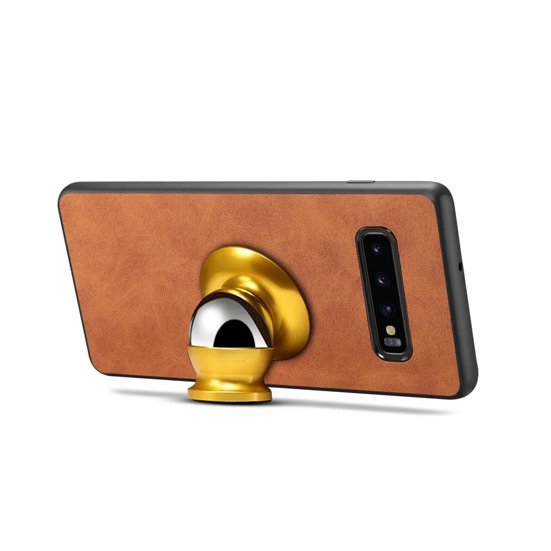 Кожаный чехол на магните для samsung Galaxy S10e 6,5 дюймов поглощения автомобильный подставка для держателя для samsung S10 6,1 дюймов S10 плюс 6,4 дюймов
