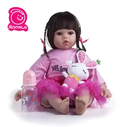 55 см Силиконовые Reborn куклы живые реалистичные куклы Menina лучший подарок для детей Мода День рождения Playmate