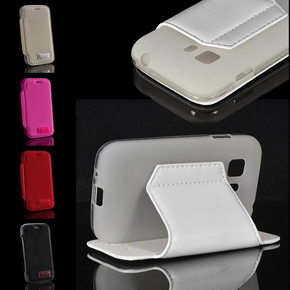 

For Samsung Galaxy Young 2 SM-G130H Phone case S-CH PU Leather Flip Cover Elegant Design with Card Slots
