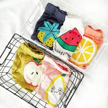 Летние детские шорты с фруктовым принтом детские шорты с рисунком для мальчиков и девочек пляжные шорты-шаровары для новорожденных Прямая