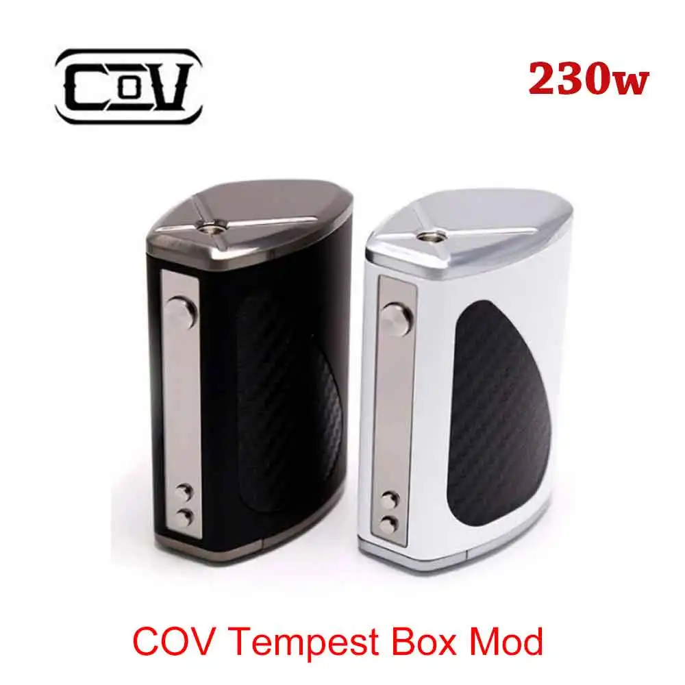 

Clearance Vaporizer Cigarette Mod Original COV Tempest Box 230w Mod Triple 18650 Powerful TC Vape mod fit 510 tanks