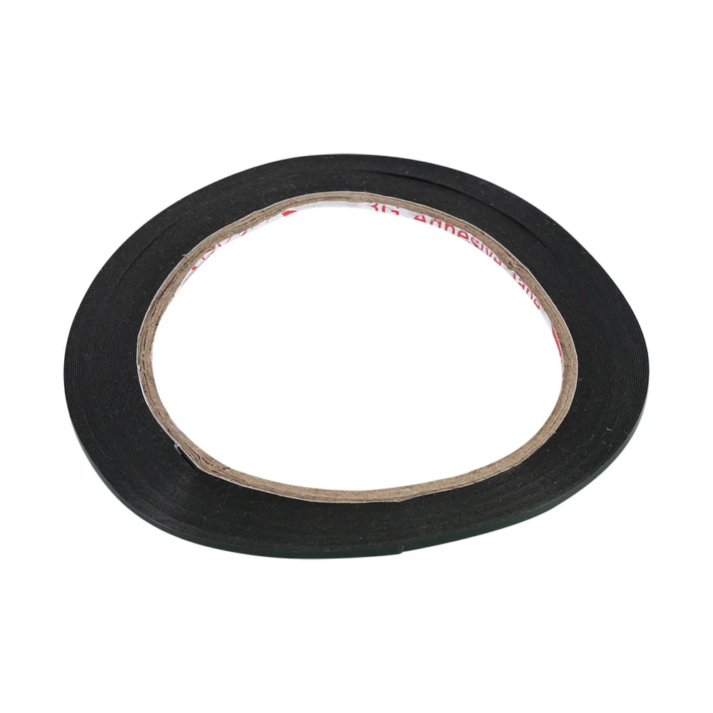 1 Pcs 10M Length 2mm Width Black Super Strong Sticky Double Sided Self