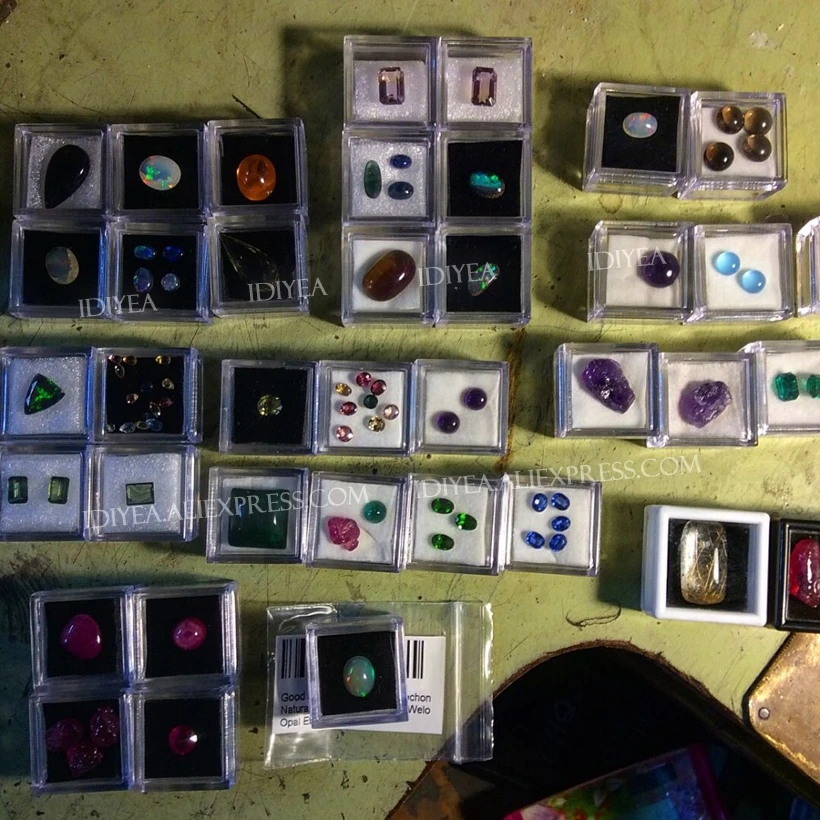 25x18mm Tiny Square Box Clear Plastic Storage for DIY Tool Nail Art Jewelry Accessory beads stones Crafts case container Jewelry Packaging