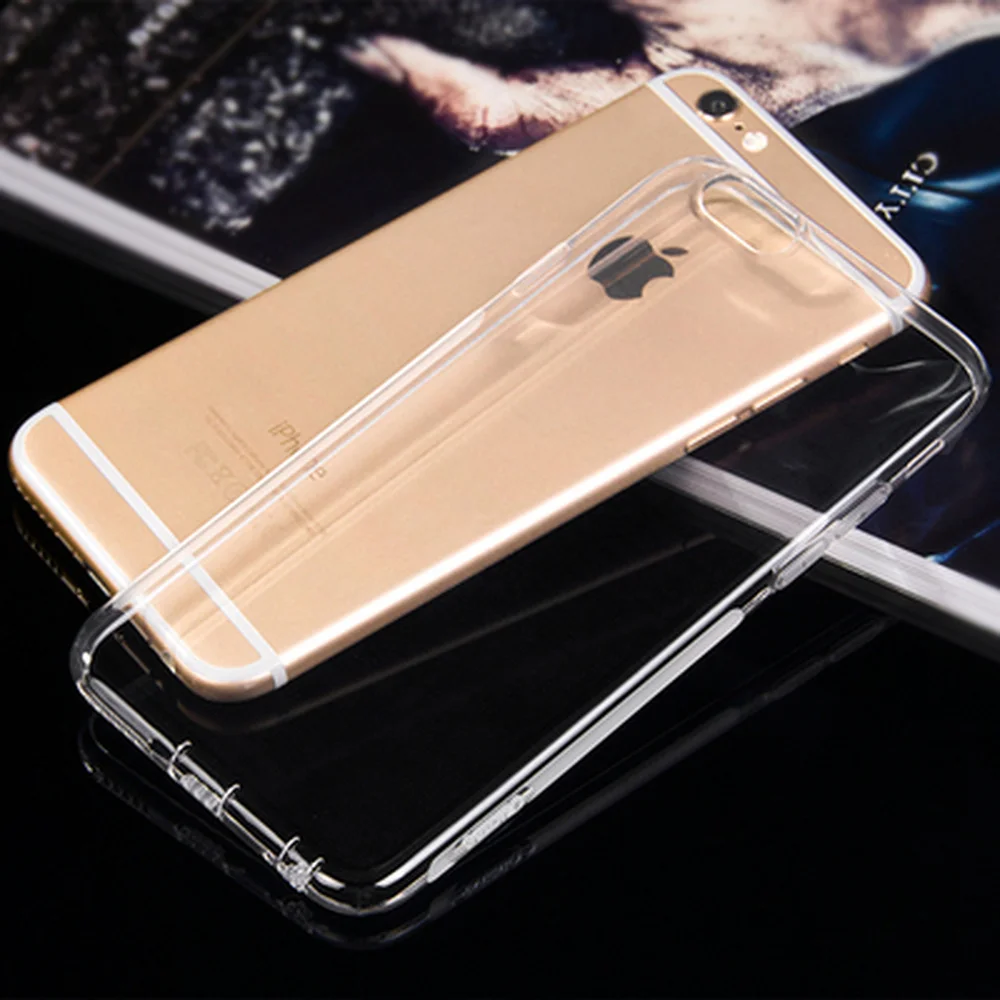 Прозрачный Ультратонкий Мягкий чехол из ТПУ для Apple IPhone 5S 6 7 8 X XS Xr Противоударная