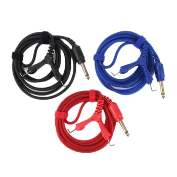 

ATOMUS 3 Colors 2m Silicone Tattoo Power Supply Hook Line Clip Cord Cable For Tattoo Machine Kit Tattoo Accessories