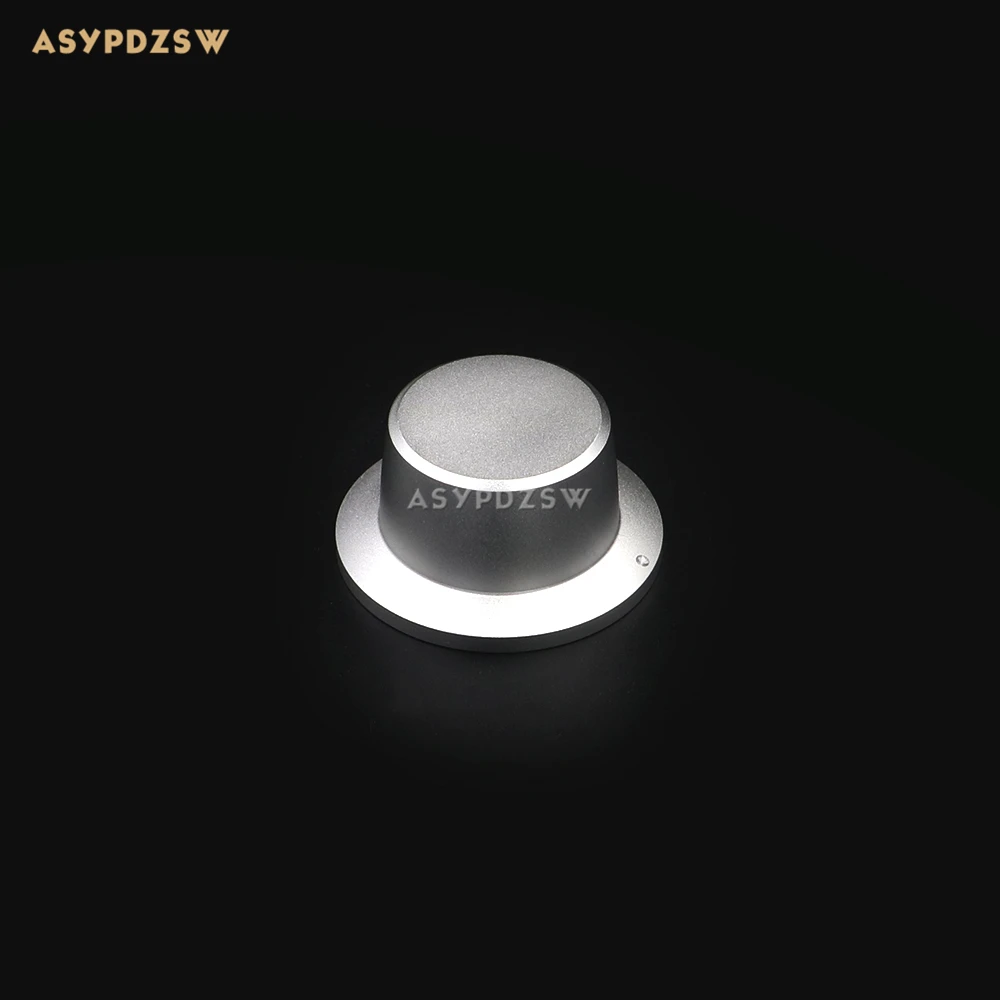 1 PCS Hat shape matte silver 44*22 Full aluminum amplifier solid Volume potentiometer knob | Электроника