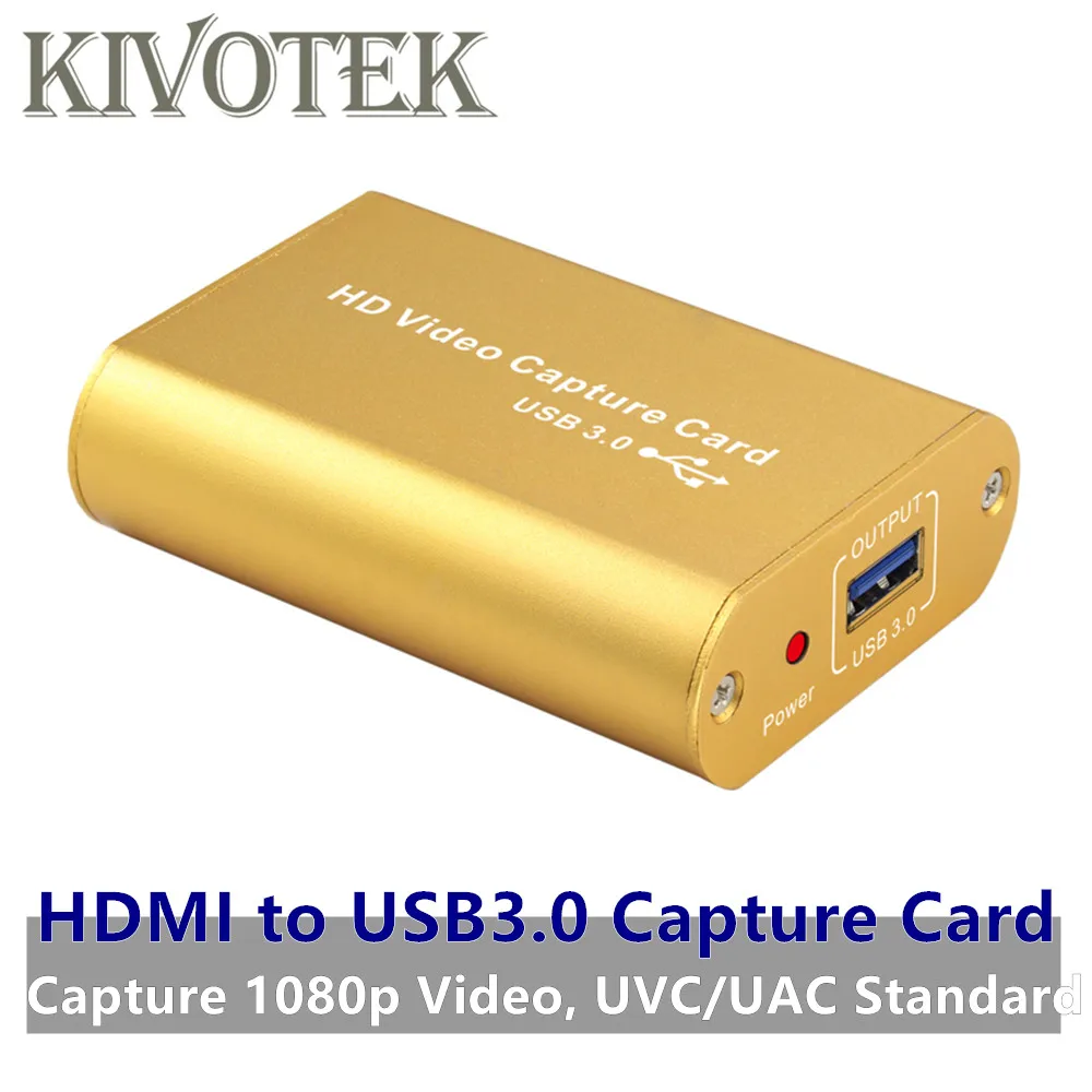 Адаптер HDMI-USB 3 0 HD для видеозахвата гнездовой разъем HD1080P UAC/UVC Wii PSP 34 XBOX ноутбука