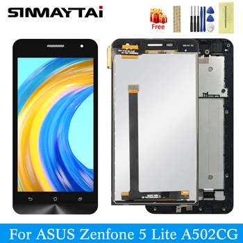 

Tested Assembly For Asus Zenfone 5 LITE A502CG LCD Display Matrix Touch Screen Digitizer Assembly With Frame Replacement LCD