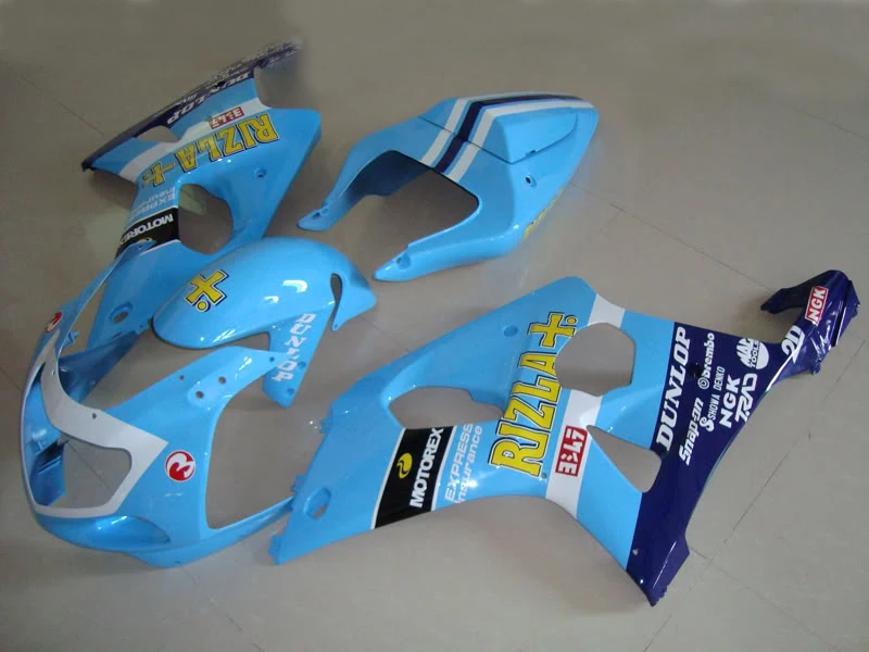 Набор обтекателей для мотоциклов SUZUKI GSXR1000 K2 00 01 02 GSXR 1000 2000 2001 2002 ABS Cool blue набор + 7