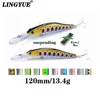 New 12cm 13.4g Long Tongue Minnow Fishing Lure Slow Sinking Crankabits Wobbler VMC Hooks Hard Baits Far-casting Magnet System ► Photo 1/6