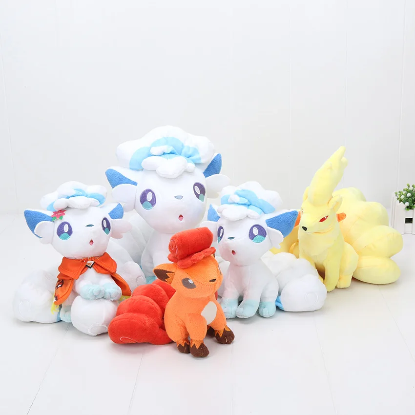 Кукла большого размера Ninetales Alola Vulpix 4 стиля 15 27 см вулпикс милая плюшевая игрушка