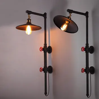 

Industrial Vintage wall lamp bedroom bar cafe dining room restaurant pub study corridor balcony personality wall pipe wall lamp