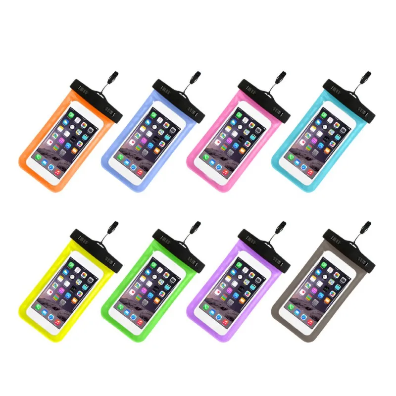 Practical Transparent Mobile Phone Waterproof Bag Universal Waterproof Case Keep Phone Dry Pouch