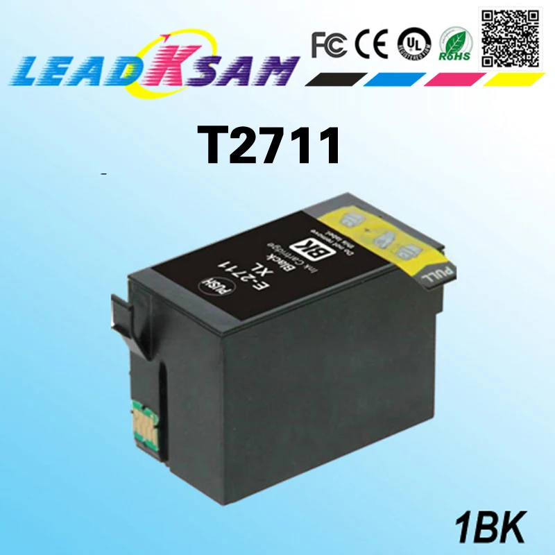 1PK compatible ink cartridge T2711 black for WorkForce Pro WF-3620DWF WF-7110DTW/WF-7610DWF/ WF-7620DTWF | Компьютеры и офис