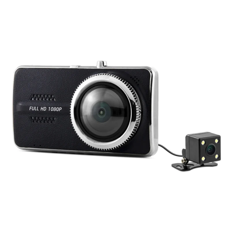

Car DVR Camera Dual Lens Dash Cam Recorder Video Registrator Auto Camera Mirror 170degree lens 4.0 inch IPS Full HD 1080P 30fps