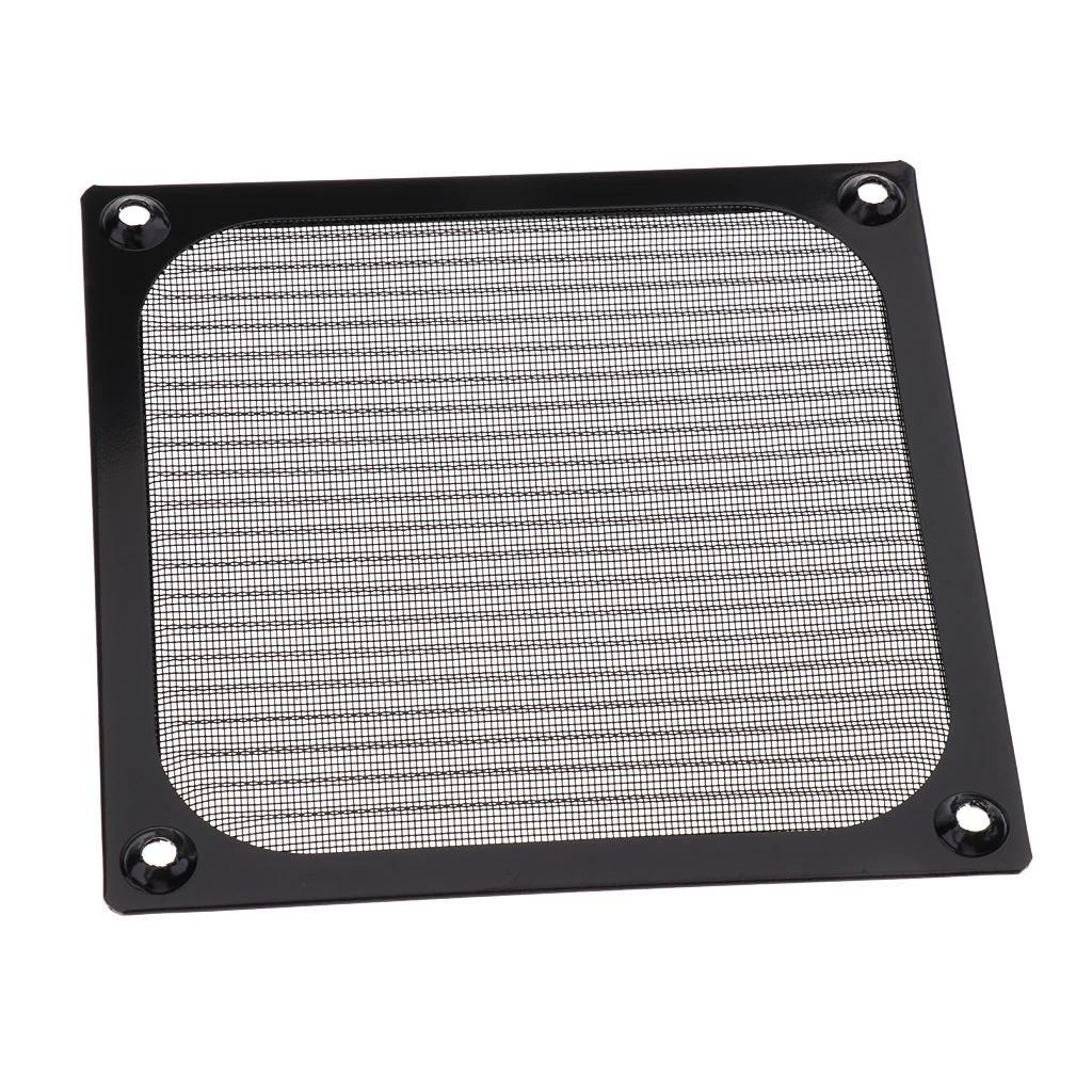 5 pack of PC Aluminum 120mm Computer Fan Cooling Dustproof Dust Filter Shield Case Aluminum Grill Guard Black