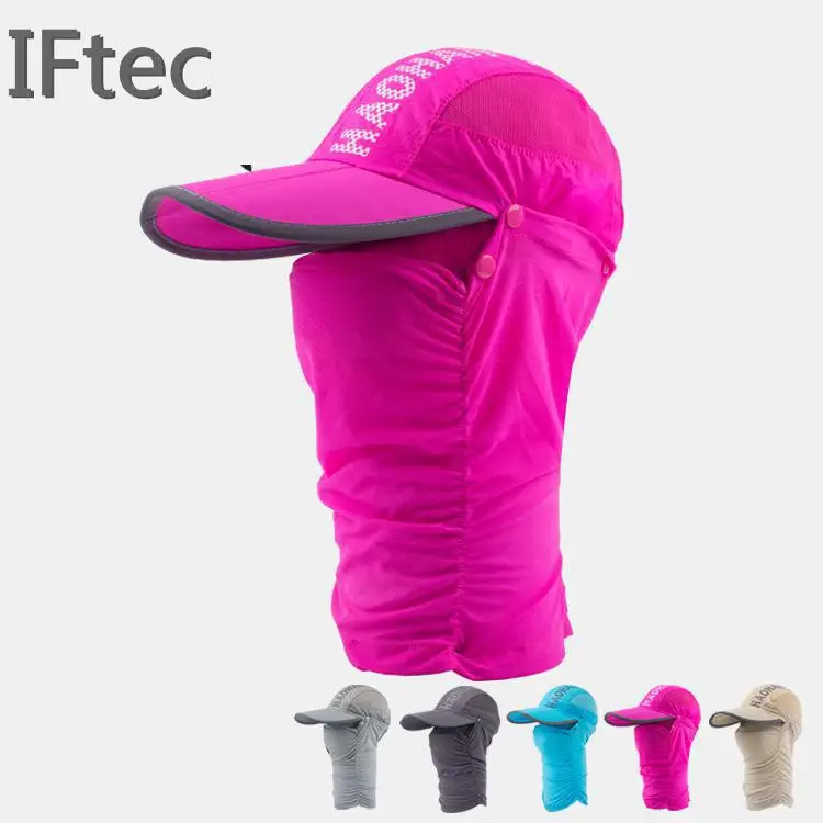 

Iftec 2017 Mesh Caps Anti Mosquito Quick Dry Outdoor Hats Women And Men Baseball Caps Climbing Fishing Hat Night Reflcection Hat