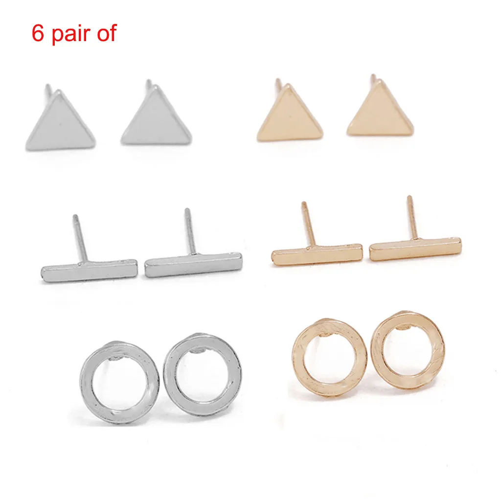

Zerotime #H5 2019 FASHION Creative Geometric Polygon Metal Ohrringe Earrings Ladies Jewelry Gift Brincos simple Free Shipping