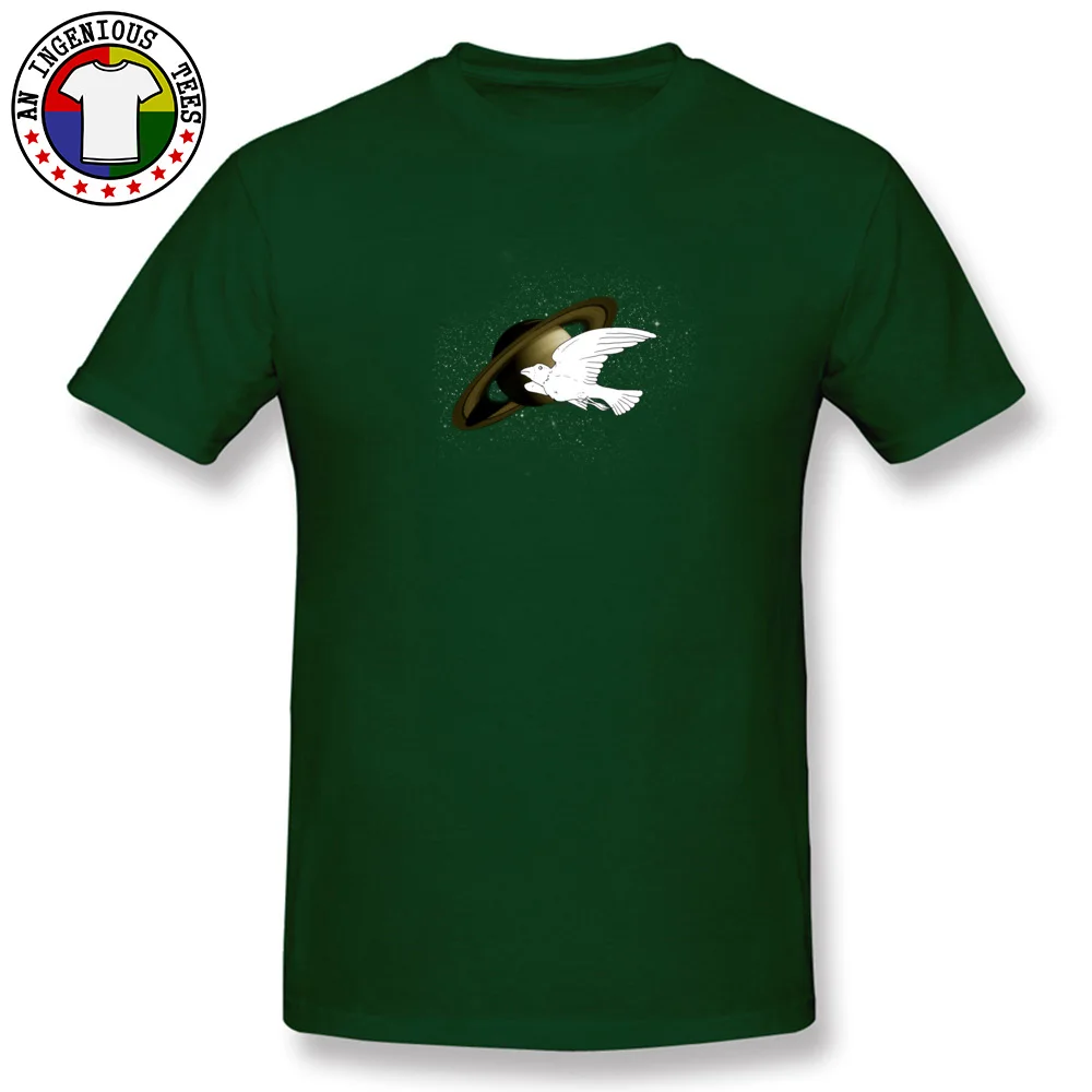 Casual3D Printed Short Sleeve T Shirt Summer/Fall Hot Sale O-Neck 100% Cotton Tops & Tees Men Tshirts Bird in spaaace  Bird in spaaace dark