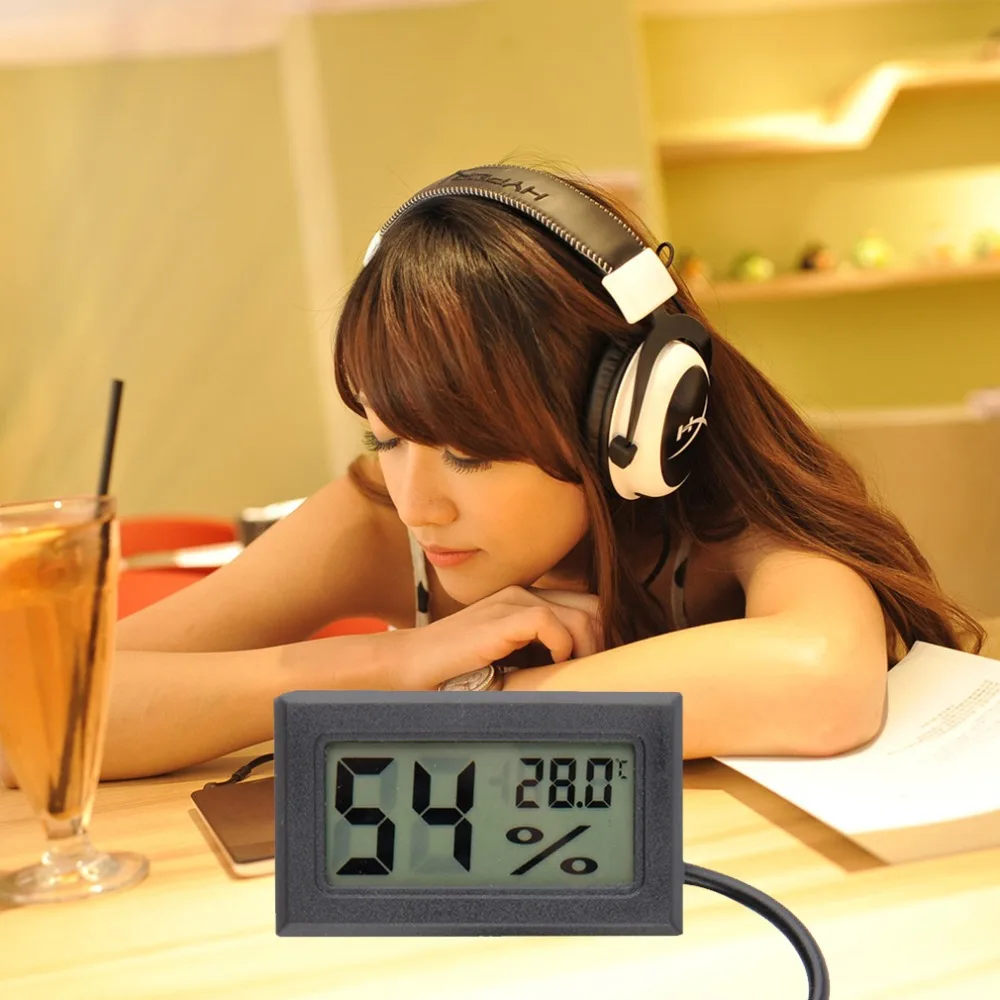 

Mini Digital LCD Thermometer Hygrometer Humidity Temperature Meter Indoor Digital LCD Display Sensor