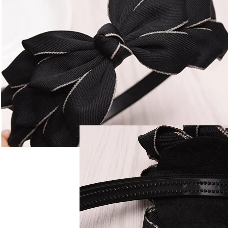 Vintage Korean Red Bow Hairband for Women - Elegant Wedding or Everyday Accessory