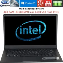 DEEQ AZ143 Atom X5 1366X768P 4GB RAM 64GB EMMC 64G U Drive Windows 10 Ultrathin Quad