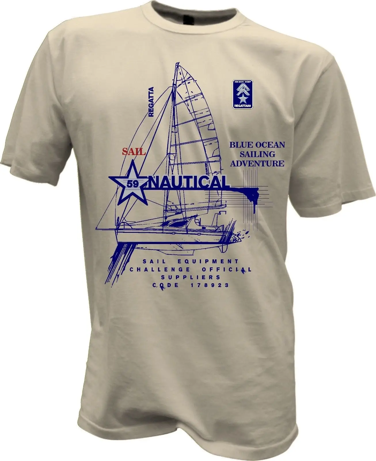 

2019 Cool TShirt Sailing Segeln Sailboat Anchor Water Sports Holiday Sailing Club Nautical Boat Tee