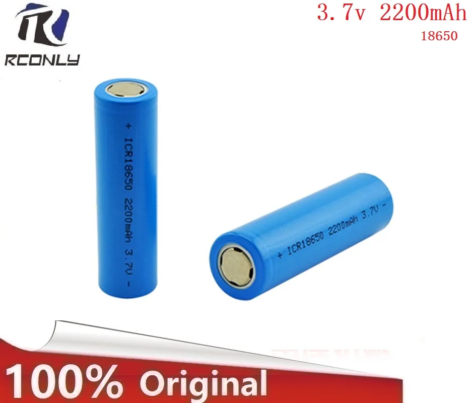 

2pcs /lot 3.7v 2200mAh Capacity 18650 Battery 18650 Battery For Car/toys/Flashlight 3.7v Li-po Rechargeable Battery
