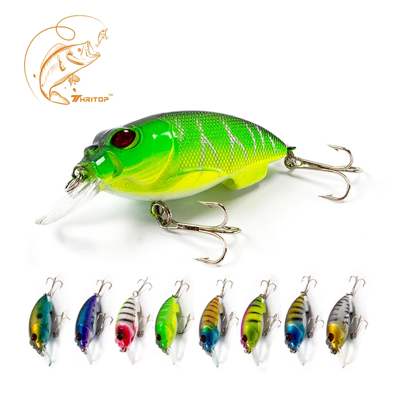 

Thritop Fishing Lures 70mm 9.5g TP006 with 8 Various Colors for Option,Good Quality Crank Bait Professional Fishing Tools