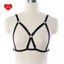 Черный корпус проводов белье Harajuku гот Фетиш Секс садо эротические полный Хэллоуин подвязки эластичный Отрегулируйте ремень Топы Бюстгальтеры